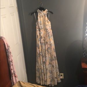 Size Large long pink Sophie dress